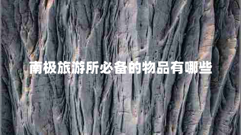 南極旅游所必備的物品有哪些