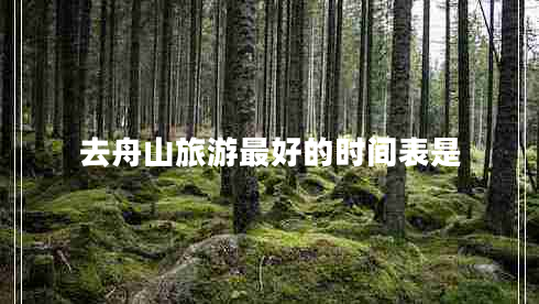 去舟山旅游最好的時間表是