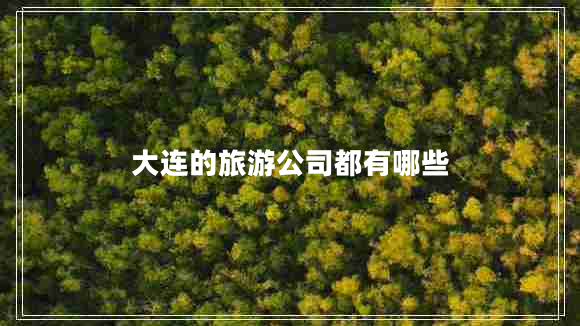 大連的旅游公司都有哪些