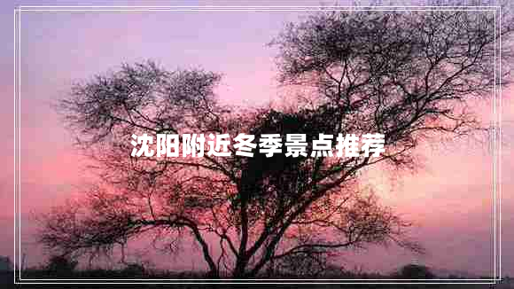 沈陽附近冬季景點推薦 沈陽附近冬季景點推薦