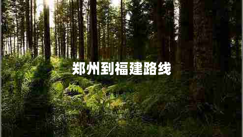 鄭州到福建路線
