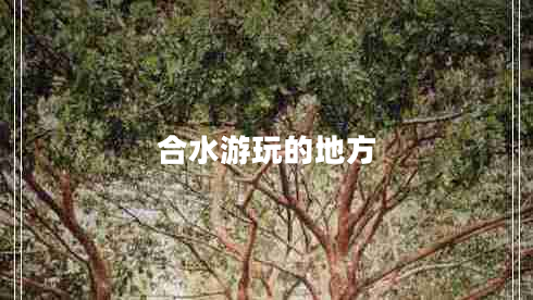 合水游玩的地方 合水游玩的地方