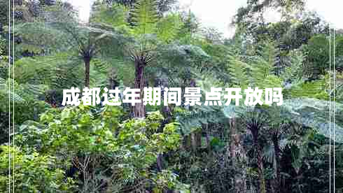 成都過年期間景點開放嗎 成都過年期間景點開放嗎