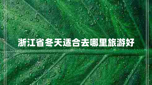 浙江省冬天適合去哪里旅游好 浙江省冬天適合去哪里旅游好