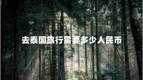 去泰國(guó)旅行需要多少人民幣