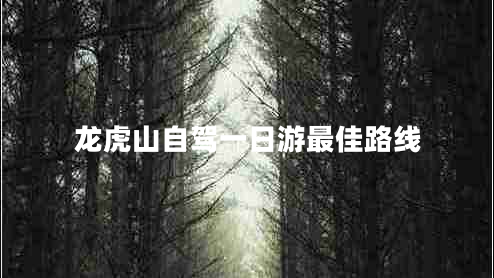 龍虎山自駕一日游最佳路線