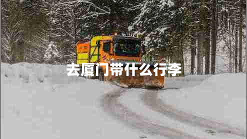 去廈門帶什么行李 去廈門帶什么行李