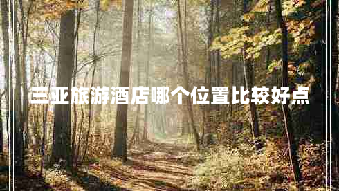 三亞旅游酒店哪個位置比較好點