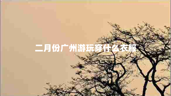 二月份廣州游玩穿什么衣服 二月份廣州游玩穿什么衣服