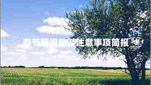 春節(jié)期間旅游注意事項(xiàng)簡報(bào)