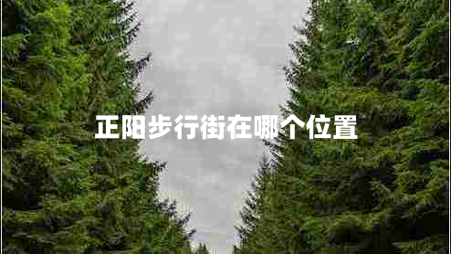 正陽步行街在哪個(gè)位置 正陽步行街在哪個(gè)位置