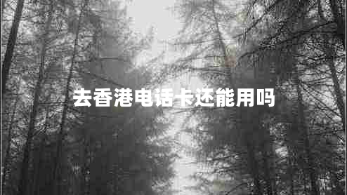 去香港電話卡還能用嗎 去香港電話卡還能用嗎