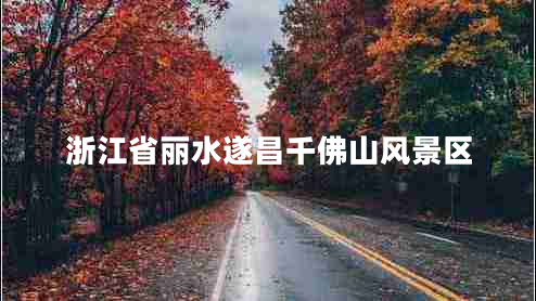 浙江省麗水遂昌千佛山風(fēng)景區(qū) 浙江省麗水遂昌千佛山風(fēng)景區(qū)