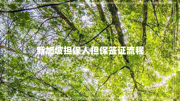 新加坡?lián)Ｈ藫?dān)保簽證流程