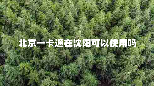 北京一卡通在沈陽(yáng)可以使用嗎 北京一卡通在沈陽(yáng)可以使用嗎