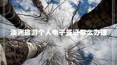 澳洲旅游個(gè)人電子簽證怎么辦理 澳洲旅游個(gè)人電子簽證怎么辦理