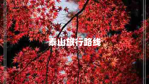 泰山旅行路線 泰山旅行路線