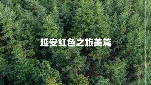 延安紅色之旅美篇 延安紅色之旅美篇