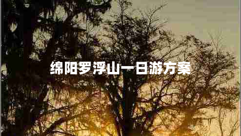 綿陽羅浮山一日游方案