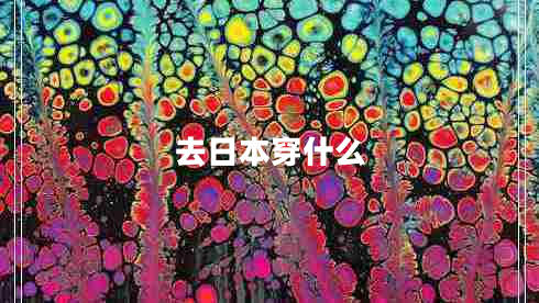 去日本穿什么 去日本穿什么