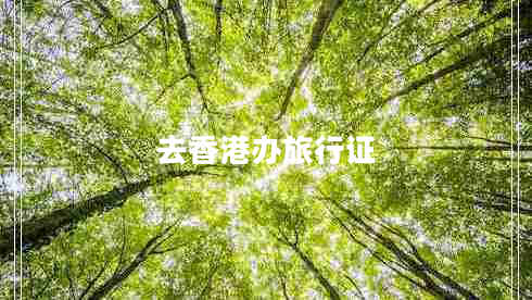 去香港辦旅行證 去香港辦旅行證