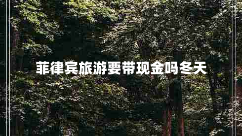 菲律賓旅游要帶現(xiàn)金嗎冬天 菲律賓旅游要帶現(xiàn)金嗎冬天