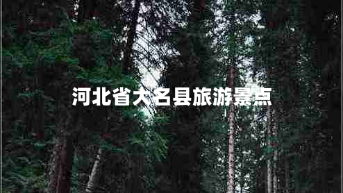 河北省大名縣旅游景點 河北省大名縣旅游景點