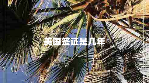 美國簽證是幾年 美國簽證是幾年