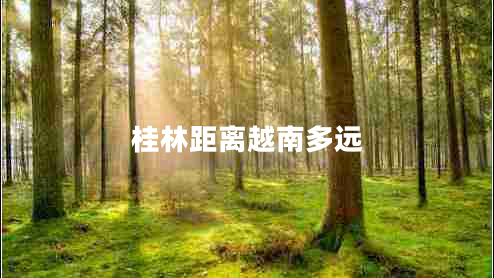 桂林距離越南多遠(yuǎn) 桂林距離越南多遠(yuǎn)