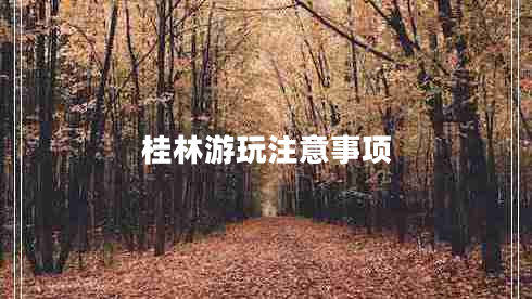 桂林游玩注意事項