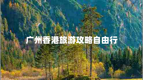 廣州香港旅游攻略自由行