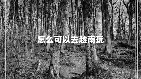 怎么可以去越南玩 怎么可以去越南玩