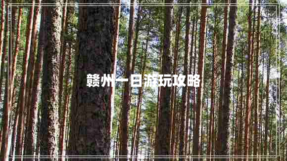 贛州一日游玩攻略