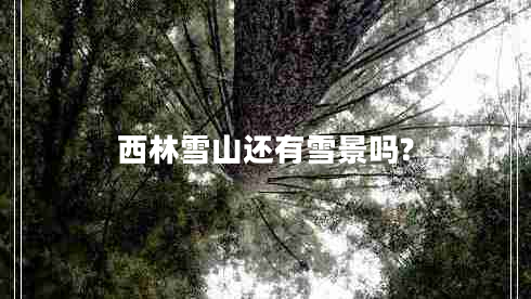 西林雪山還有雪景嗎? 西林雪山還有雪景嗎?
