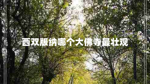 西雙版納哪個大佛寺最壯觀 西雙版納哪個大佛寺最壯觀