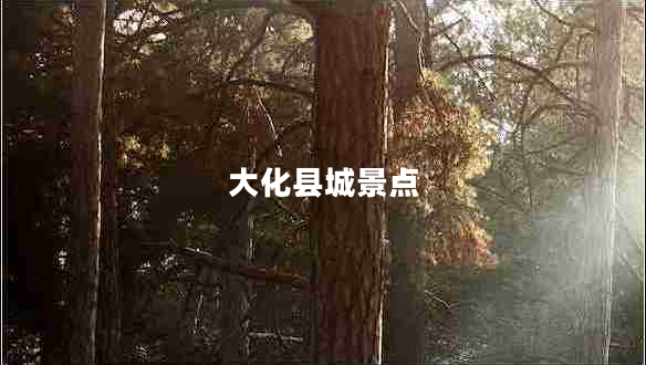 大化縣城景點 大化縣城景點