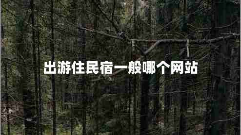 出游住民宿一般哪個網(wǎng)站