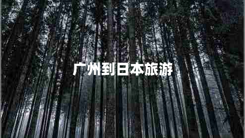 廣州到日本旅游