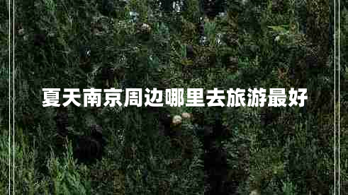 夏天南京周邊哪里去旅游最好