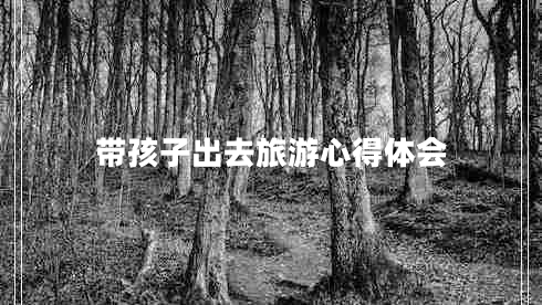 帶孩子出去旅游心得體會(huì) 帶孩子出去旅游心得體會(huì)