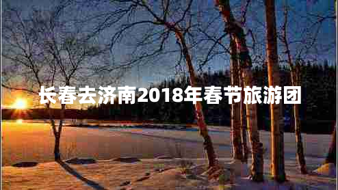 長春去濟(jì)南2018年春節(jié)旅游團(tuán) 長春去濟(jì)南2018年春節(jié)旅游團(tuán)