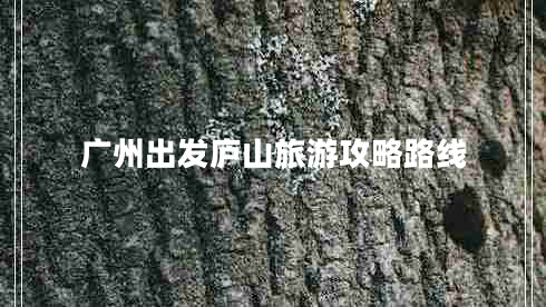 廣州出發(fā)廬山旅游攻略路線 廣州出發(fā)廬山旅游攻略路線