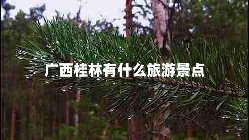 廣西桂林有什么旅游景點(diǎn)