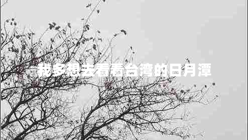 我多想去看看臺灣的日月潭 我多想去看看臺灣的日月潭