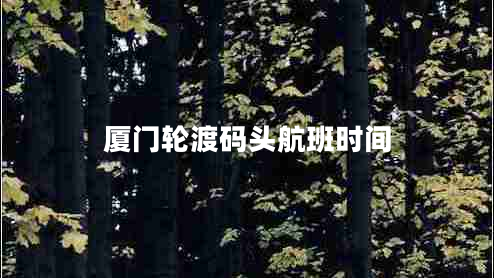 廈門輪渡碼頭航班時間 廈門輪渡碼頭航班時間