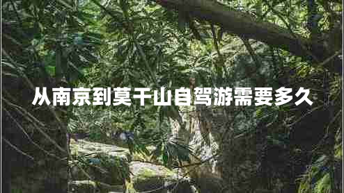從南京到莫干山自駕游需要多久