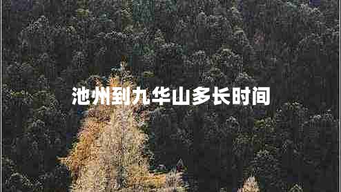 池州到九華山多長(zhǎng)時(shí)間 池州到九華山多長(zhǎng)時(shí)間