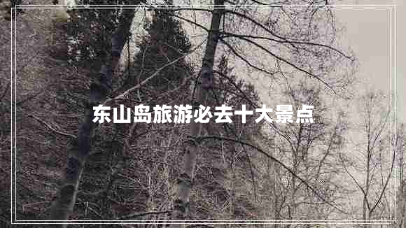 東山島旅游必去十大景點 東山島旅游必去十大景點