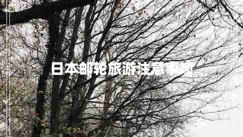 日本郵輪旅游注意事項(xiàng)