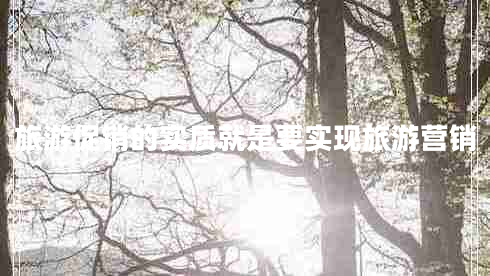旅游促銷的實(shí)質(zhì)就是要實(shí)現(xiàn)旅游營銷 旅游促銷的實(shí)質(zhì)就是要實(shí)現(xiàn)旅游營銷